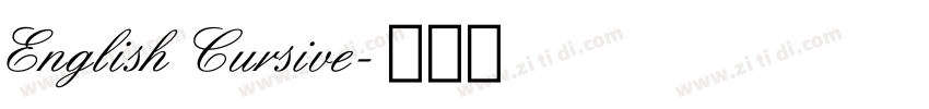 English Cursive字体转换